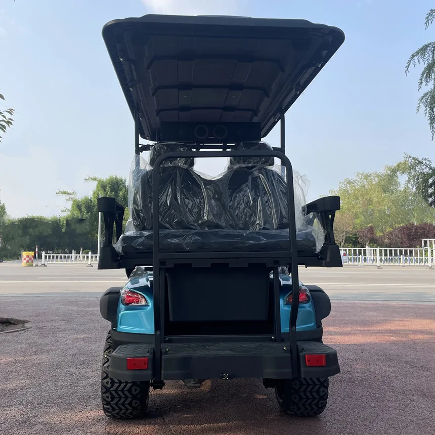 New Scooter Tanie ceny Gokart Tapicerowane siedzisko ze składaną przednią szybą 4-kołowy 4-osobowy elektryczny wózek golfowy Buggy