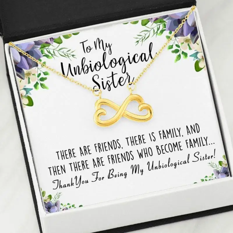 

Fashion and Simplicity Infinity Heart Card Necklaces Women's for Soul Sister Daughter Gifts