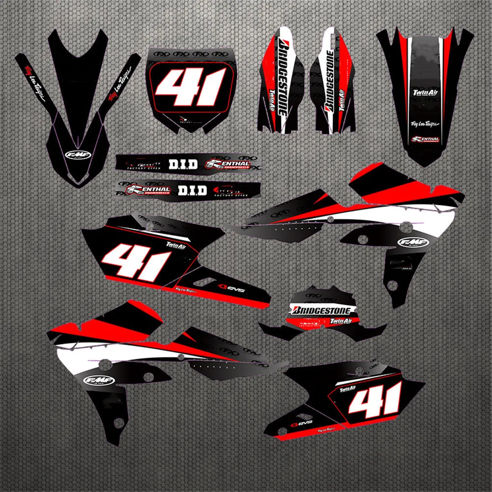 Бесплатный набор индивидуальных графических наклеек 3M для мотоцикла Yamaha WRF450 WR450F 2016 2017 2018 WR 450F 450 WRF.