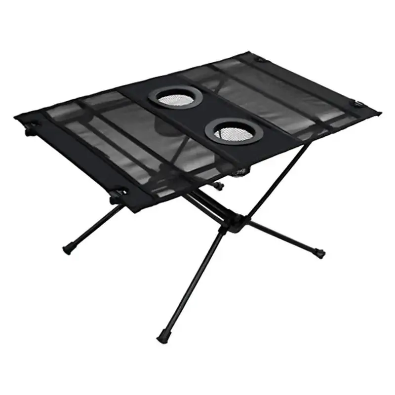 

Foldable Camping Table Folding Portable Camping Side Table With Mesh Desktop Folding Table Outdoor Aluminum Table For Beach