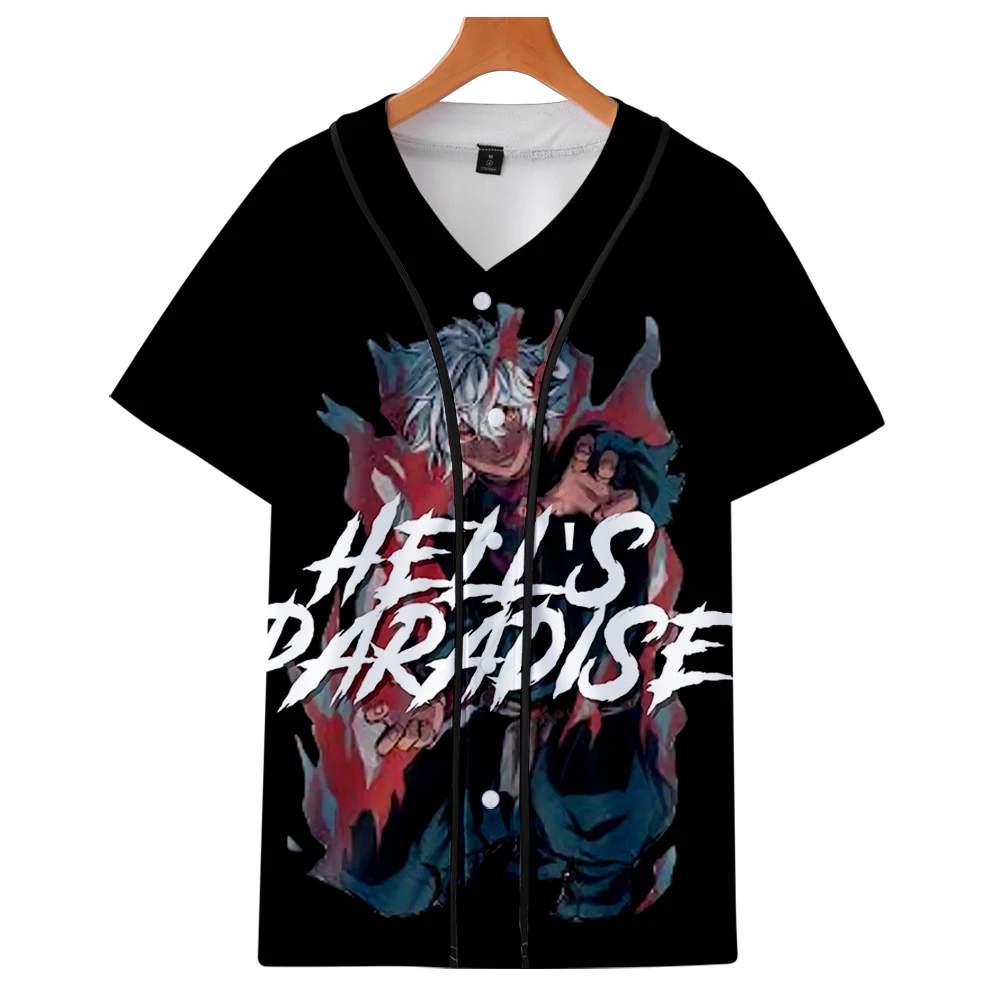 

Hell's Paradise 3D Printed Baseball T-shirt Women/Men Fashion Summer Short Sleeve Tshirt Hot Sale Streetwear Clothes