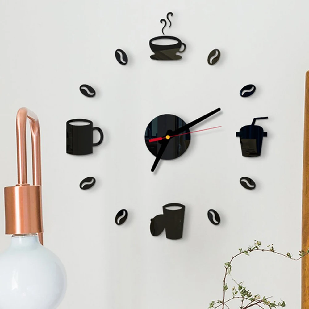 

2022 Large Wall Clock 3D DIY Quartz Clocks Fashion Watches Acrylic Mirror Stickers Living Room Home Decor Horloge