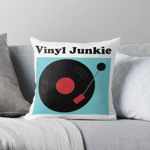 

Виниловая наволочка Junkie с принтом, декоративная наволочка для дивана, модная офисная подушка в комплект не входит