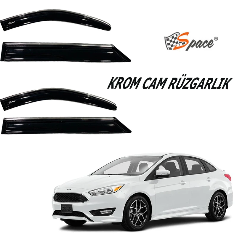

Chrome glass spoiler For Ford Focus Sedan 2012-2018/ CARU417