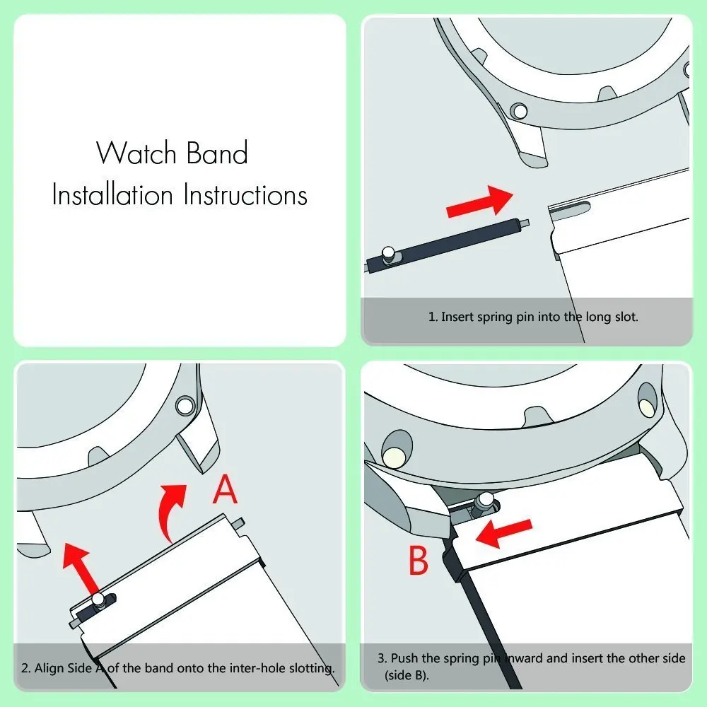 Universal 20mm 22mm Nylon Woven Loop Strap For Samsung Galaxy Watch 3 Active1 2 Replacement Wristband For Huawei Watch GT/GT2