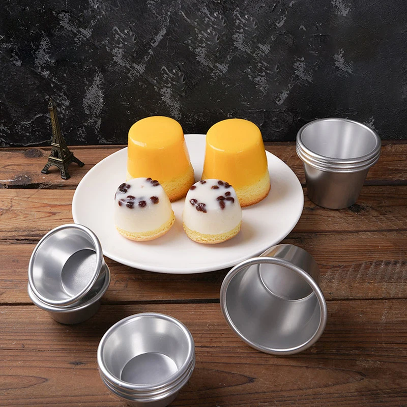 

5Pcs Pastry Pudding Mold Chocolate Decorating Tools Baking Cups Metal Aluminum Dessert Cake Jelly Moulds For Kitchen Accessories