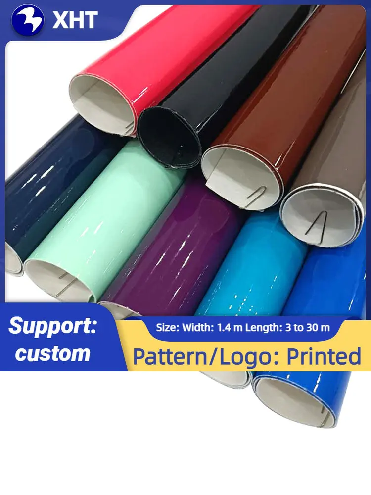 

30x135cm Solid Nice Color Mirror Reflective Smooth PU Leather Fabric Cotton Backing for Making Belt/Headband/Handcraft/Shoe/Bag