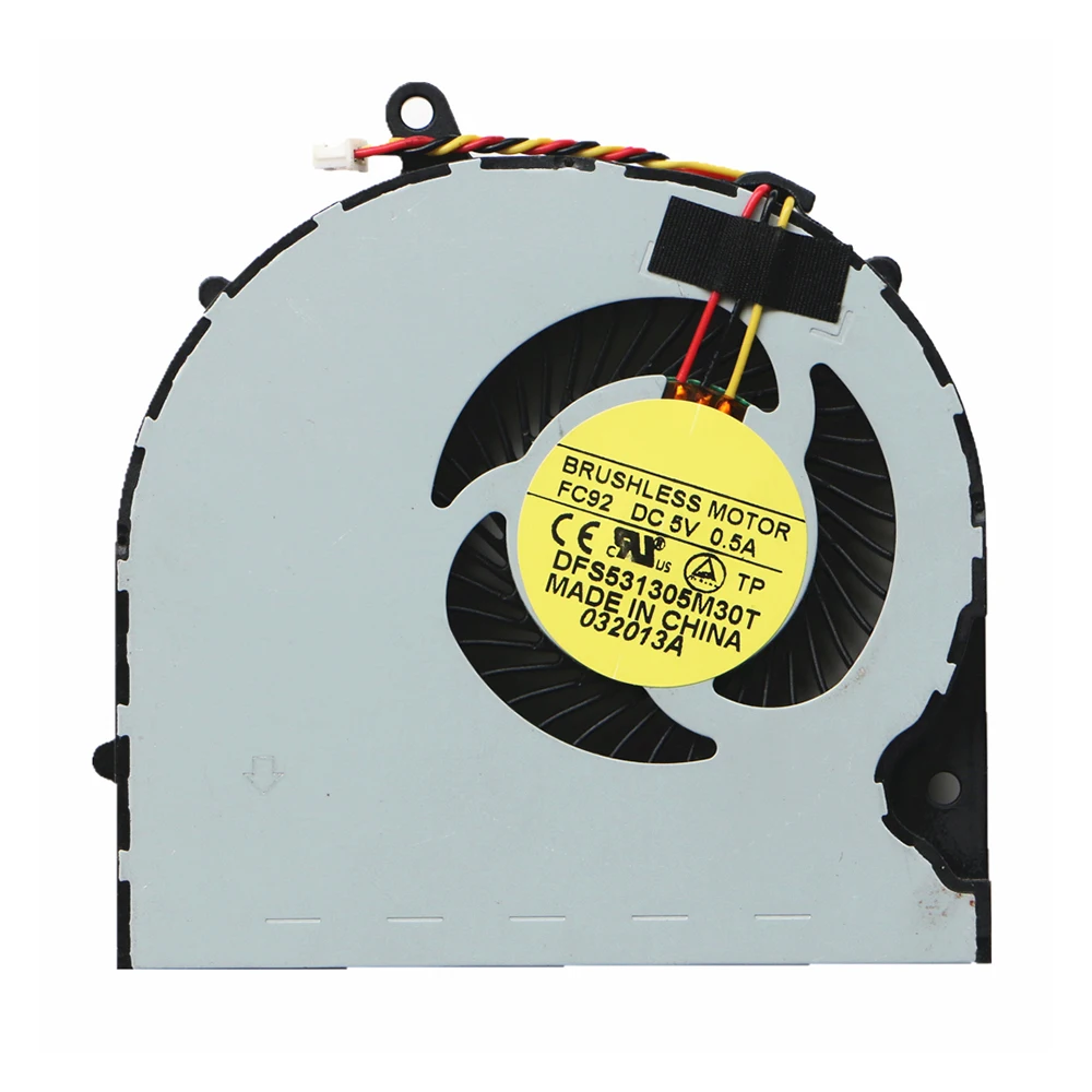 Вентилятор ЦП для ноутбука Toshiba для Satellite P50-A P50T-A DFS531305M30T FC92 H000047170 13N0-C3A0303 0A DC5V 0.5A Новый Вентилятор ЦП для ноутбука Toshiba для Satellite P50-A P50T-A DFS531305M30T FC92 H000047170 13N0-C3A0303 0A DC5V 0.5A Новый