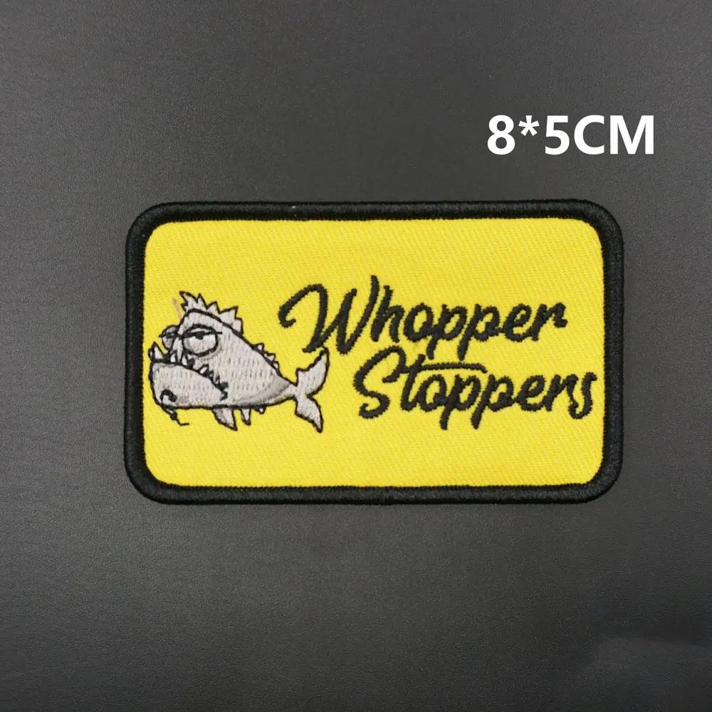 

Bagley Fish Rebel Company Embroidered Patches with sew on and Hook backing