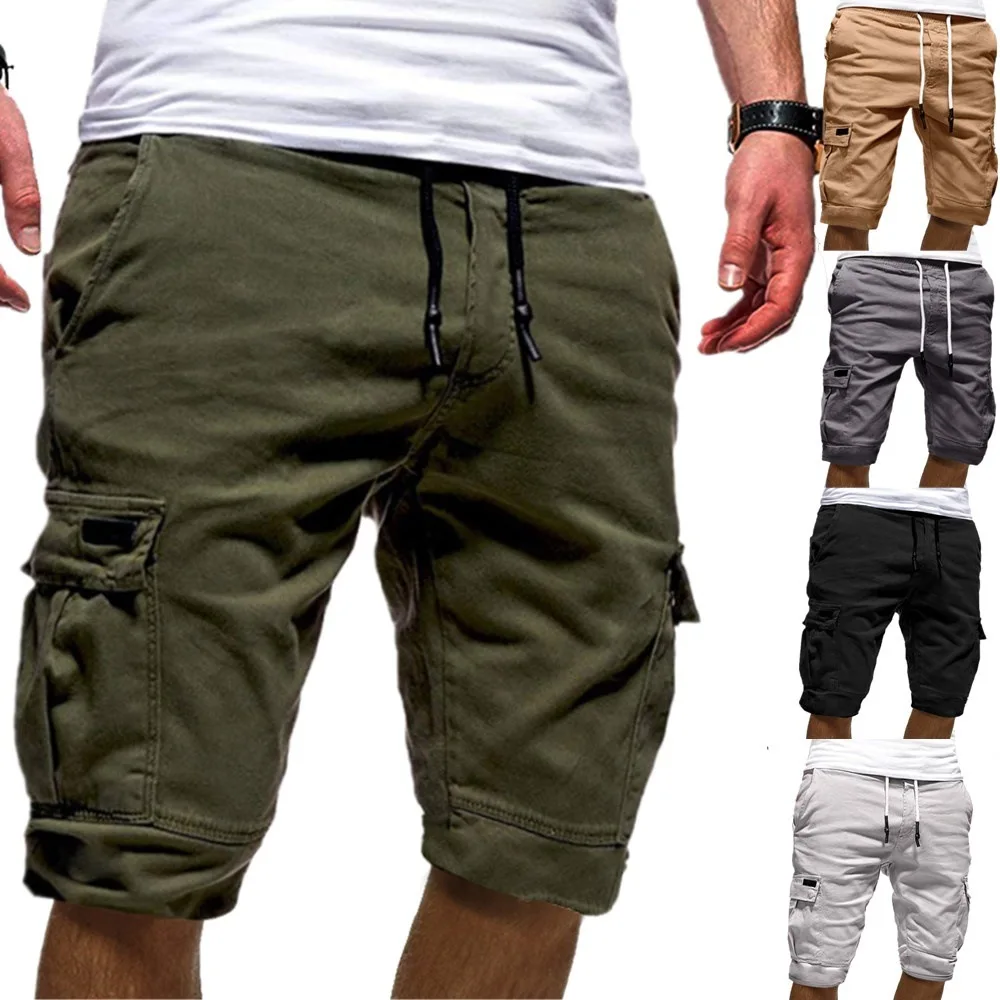 

ZOGAA Men's Shorts Green Cargo Shorts Summer Bermudas Male Flap Pockets Jogger Shorts Casual Working Army Tactical Bermudas 2022