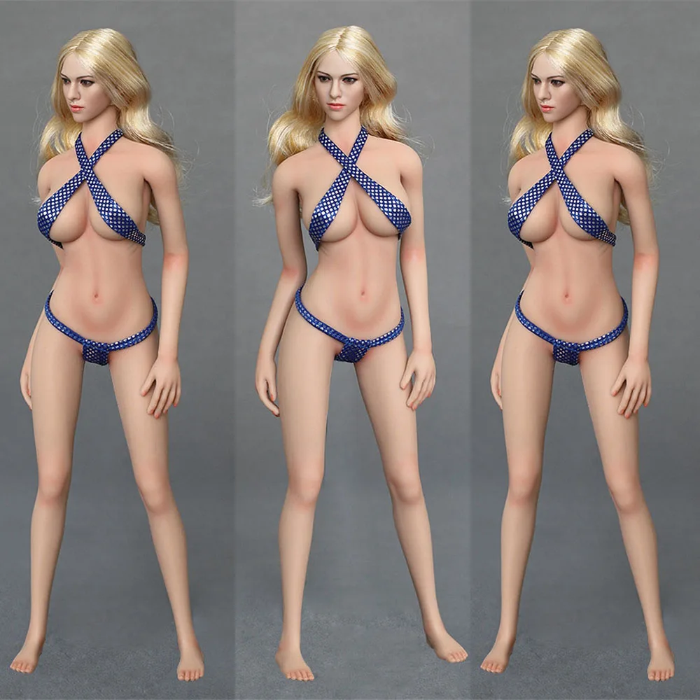 

Custom 28Cm 1/6 Scale Female Figure Body Silicone Stainless Steel Skeleton Big Chest Doll Fit 12" Ob Kumik Ht Head Sculpt