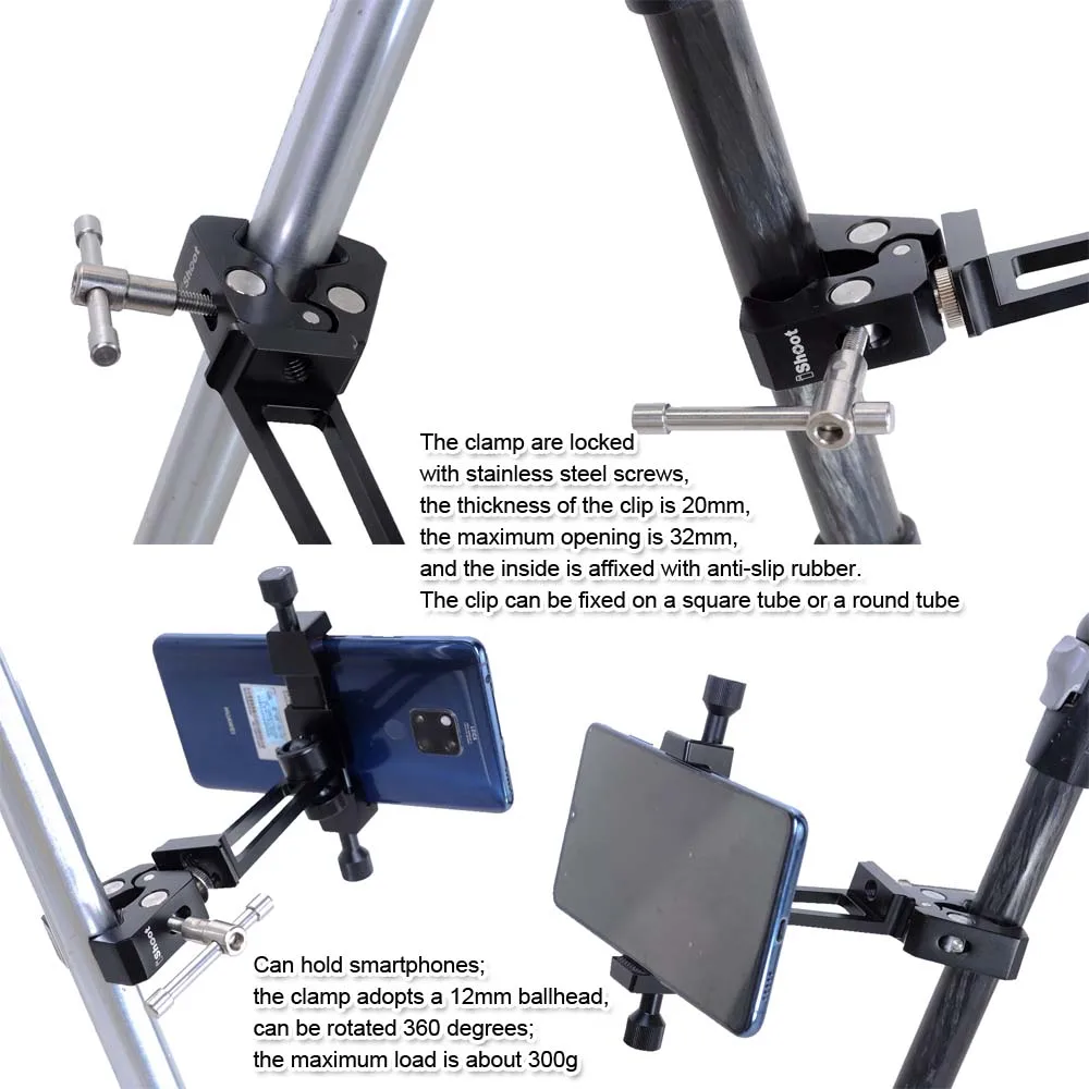 Кронштейн для видеозаписи iShoot поворот на 360 °