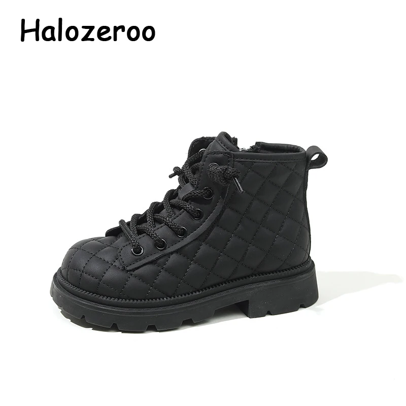 

New Kids Fashion Boots Baby Girls Ankle Shoes Children Brand Riding Boots Boys Casual Boots Leather Platform Soft For Winter