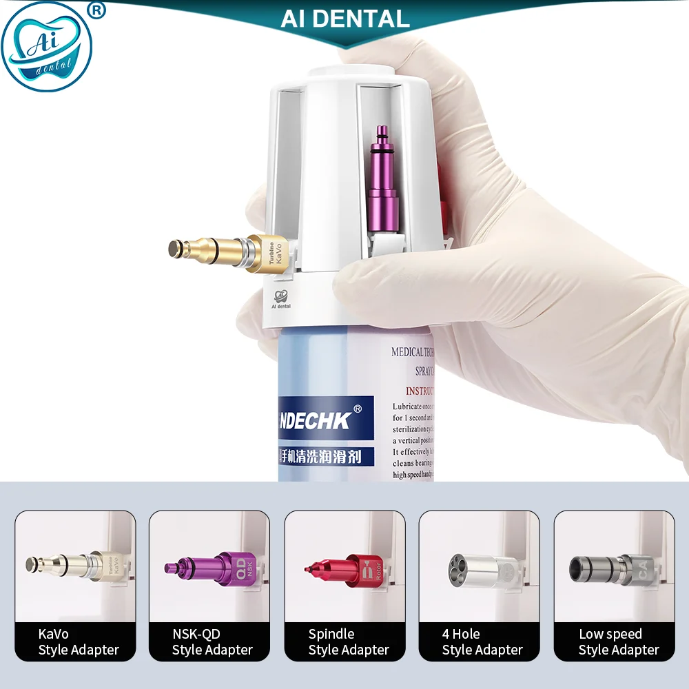 

AI-EC-LS Dental High/Low Speed Handpiece Portable Oil System Easy Chuck Cleaning And NK/KV/SR/WH/BA/E-Type/Spray Nozzle