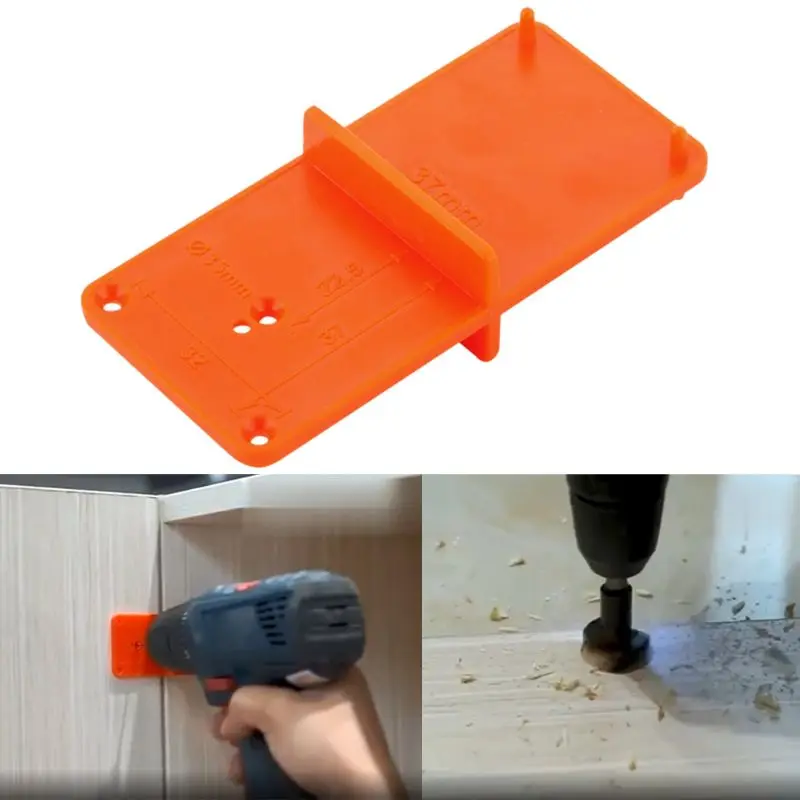 

Hinge Guide Woodworking Opener Template for Door Cabinet Plate Position Tool