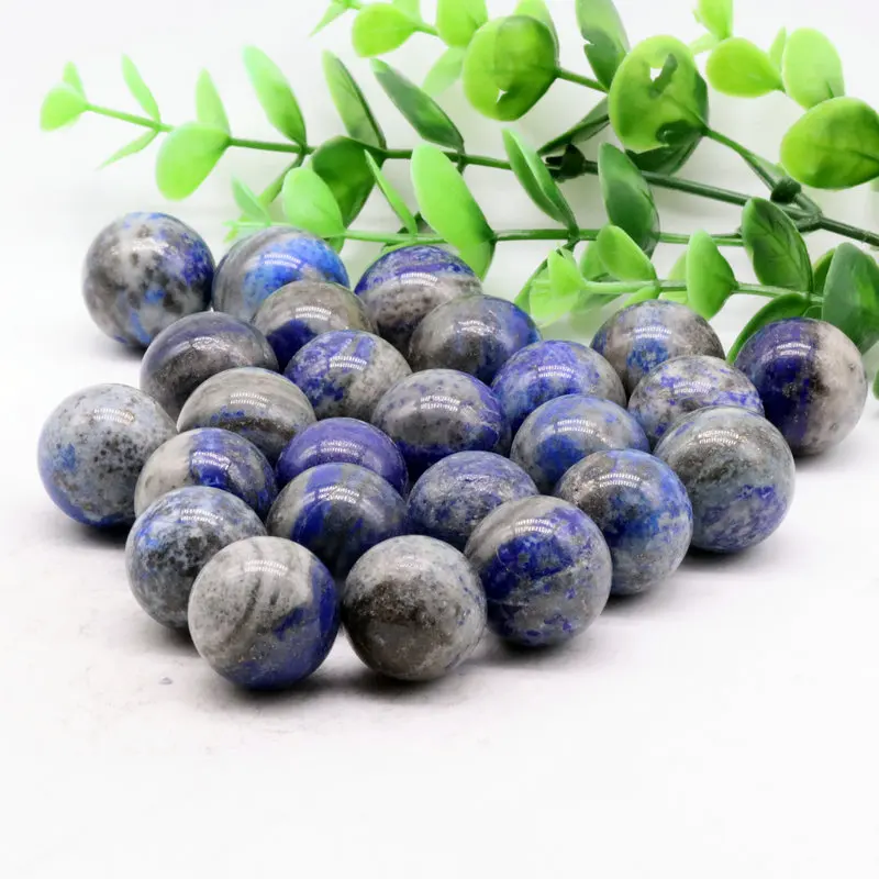 

20mm 1PC Small Size Lapis Lazuli Sphere Gemstone Hand Massager Crystal Ball for Decoration Natural Stone Healing