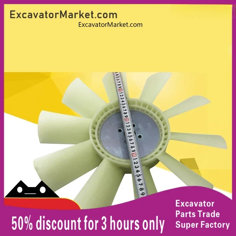 Для экскаватора Daewoo Doosan DH55 SK604 JB1 лопасти вентилятора двигателя Isuzu 10-лопастные