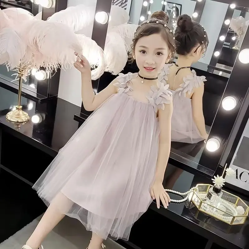 

Baby Girl Princess Dress Children Princess Wedding Birthday Christmas Mesh Lace Summer Sweet Ball Gown Kid's Clothing 2023