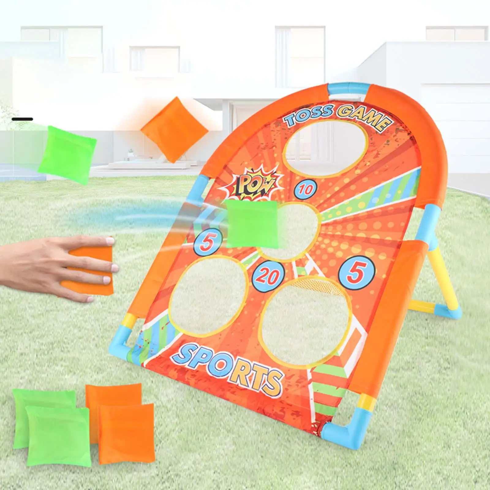 

Collapsible Sandbag Throw Game Throwing Game Large for Kids Activity Toy