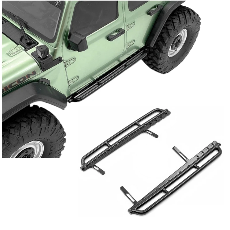 

CChand Full Metal Tube Side Pedal Footplate for 1/10 Remote Control Car Axial SCX10 III JLU Wrangler Body Shell Rc Upgrade Part