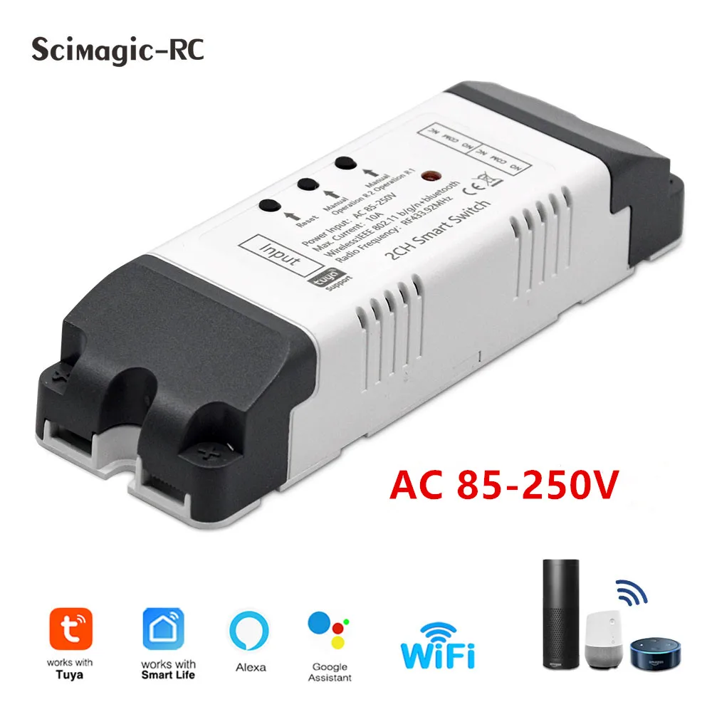 

Scimagic-RC Умный Wi-Fi переключатель 1/2CH
