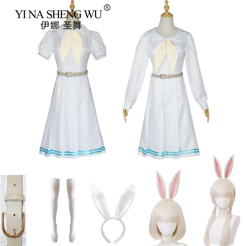 

Костюм для косплея аниме Beastars Хару, униформа JK, белое платье в стиле Хару с Белым Кроликом для женщин и девушек, на Хеллоуин, вечерний костюм ...