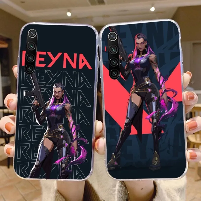 Valorant Reyna геймерский чехол для телефона Xiaomi 13 Lite 12 11T 10 9 Redmi Note 12 11 10 10S Pro 9 9A 8, прозрачный чехол для телефона
