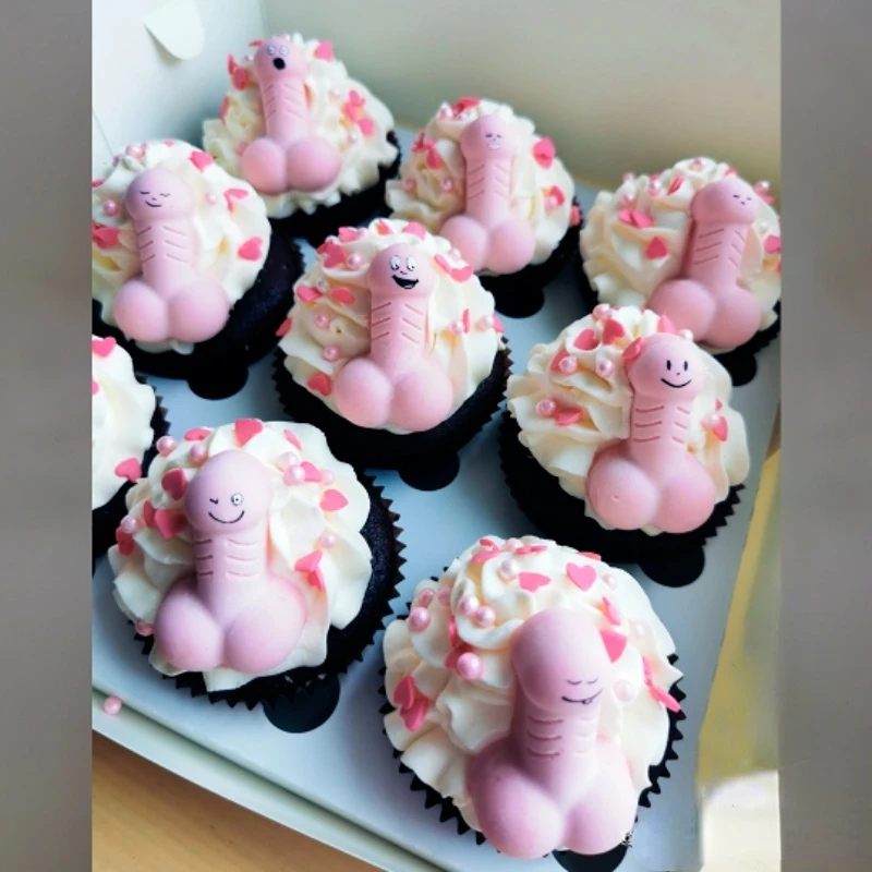 Сексуальная форма для пениса торта льда силиконовая искусственного сахара