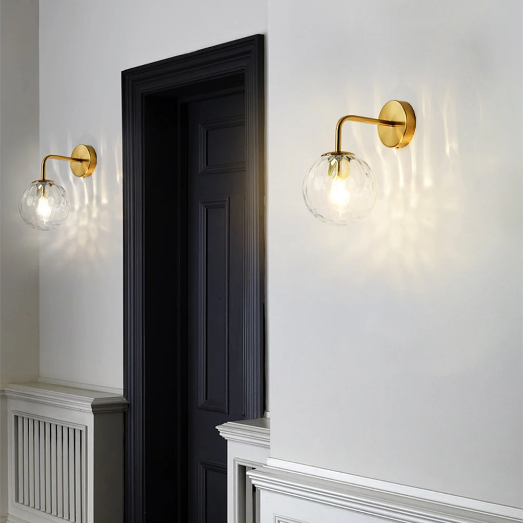 

Wall Light Modern Style Glass Ball Lamp Home Decor Bedroom Kitchen