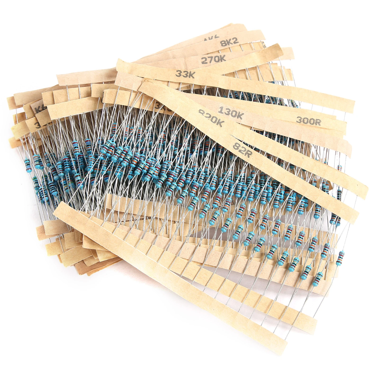 3120Pcs 1/4W металлопленочные резисторы серебряный сплав 156 типов для