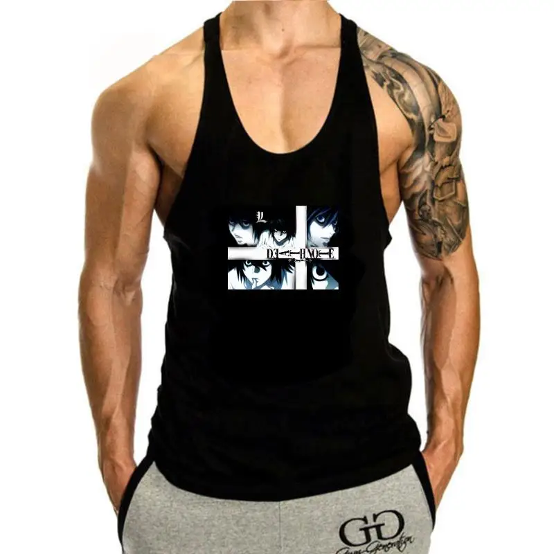 

Death Note tank top men Death Note tank top men 100 Cotton Man tank top men Plus sleeveless Fun sleeveless Print Basic tank top