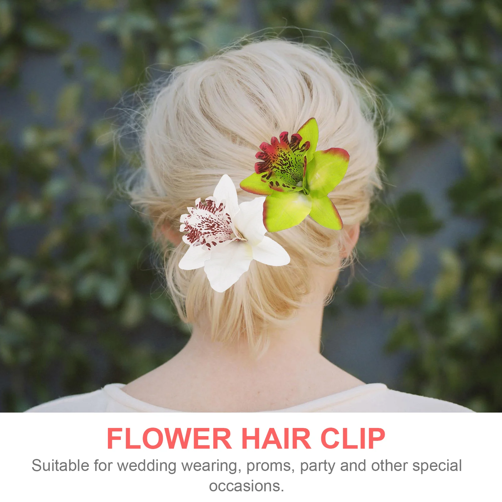 10 шт. заколка для волос с орхидеей и цветком головной убор невесты из спандекса Miss