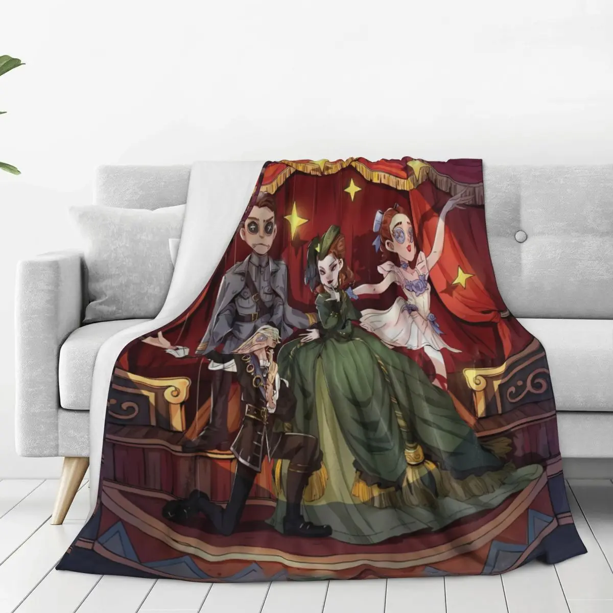 Одеяло с плакатом I-Identity V качественное супер теплое одеяло весеннее декоративное