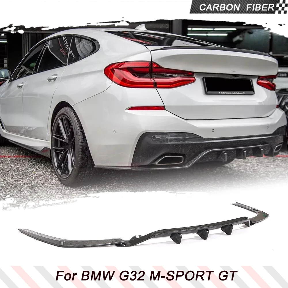 

Задний бампер из углеродного волокна, диффузор для BMW 6 серии G32 M-SPORT GT 2017-2022, спойлер заднего бампера автомобиля, гоночные комплекты кузова