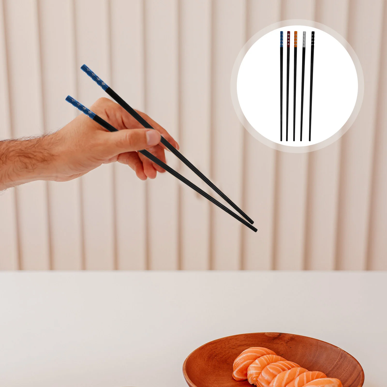 10 пар палочек для еды из сплава стекловолокно китайский стиль цветение сливы