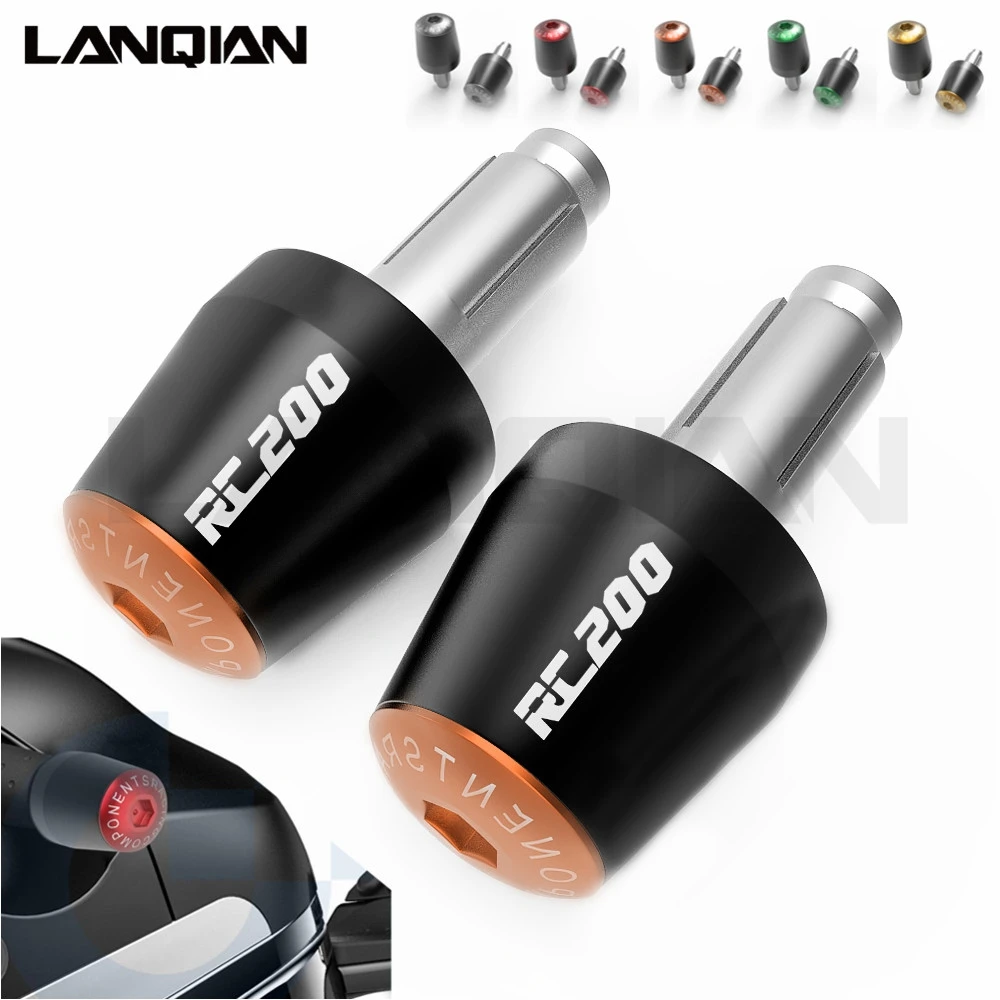 

Motorcycle Grips End Plug Slider Motorbike Handlebar Ends Handle Bar Cap Cover For 200Duke Duke200 RC200 RC 200 2014-2020 2019