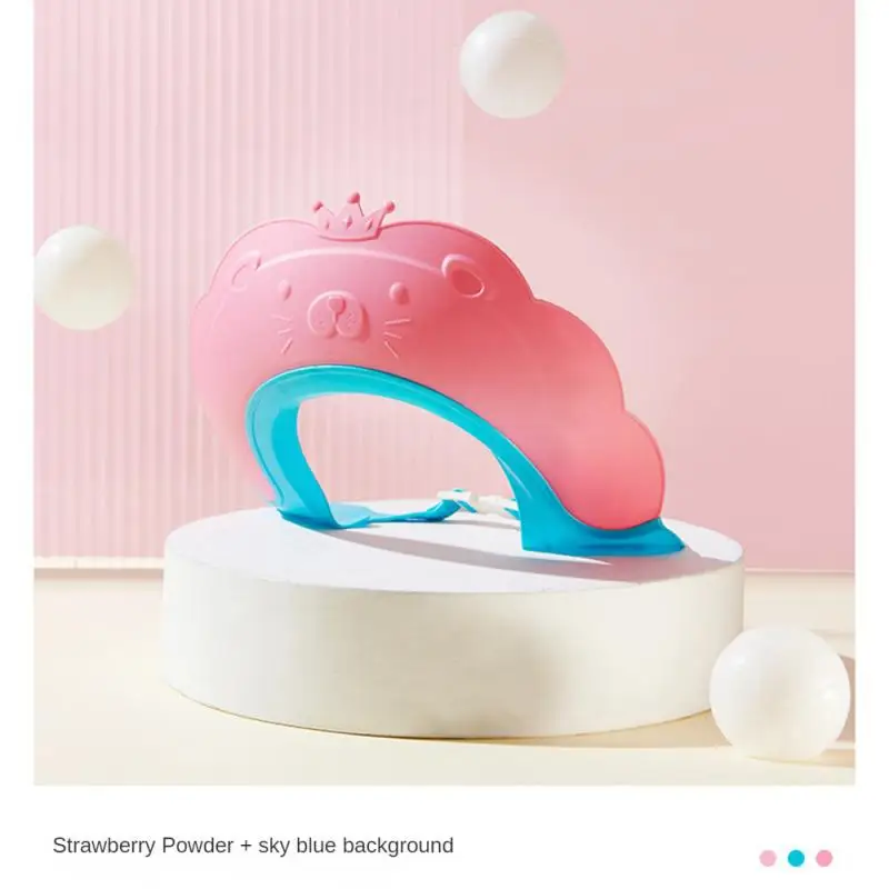 

Эластичный козырек для ванны для детей, нескользящая ПП шапка для детского шампуня, шапки для душа для защиты ушей, Детские аксессуары, водонепроницаемые мягкие 1 шт. ТПЭ