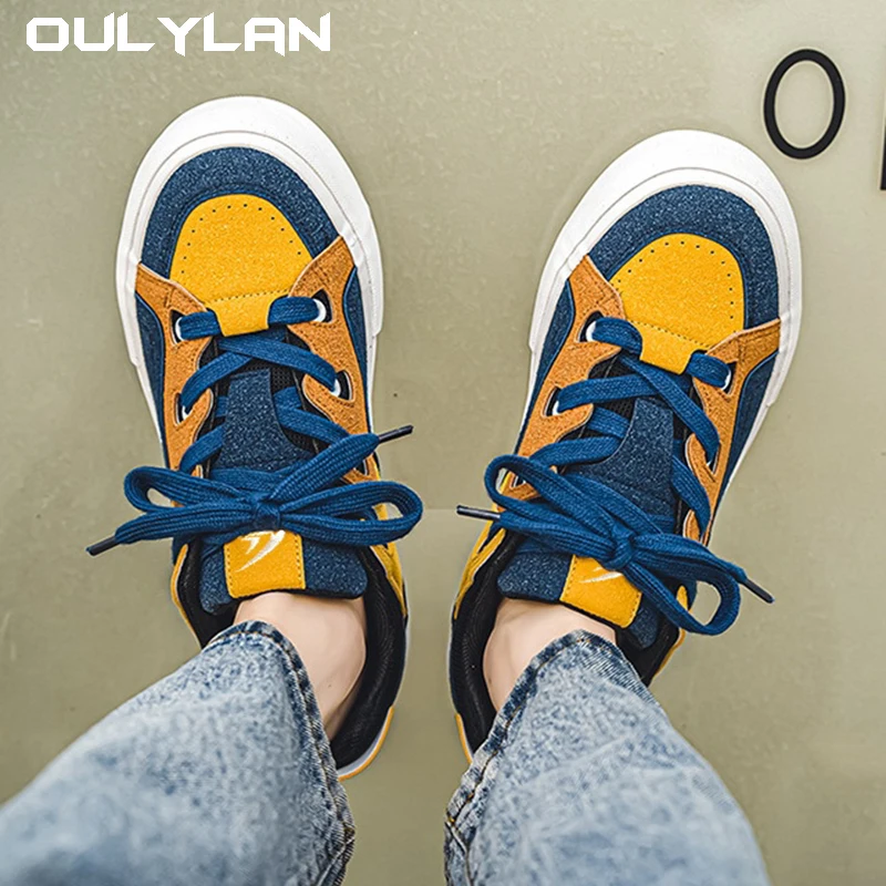 Мужские кроссовки на нескользящей подошве черные повседневные платформе со