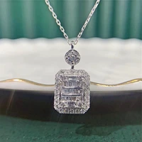 caoshi brilliant cubic zirconia pendant necklace female engagement accessories fashion modern style jewelry for wedding ceremony
