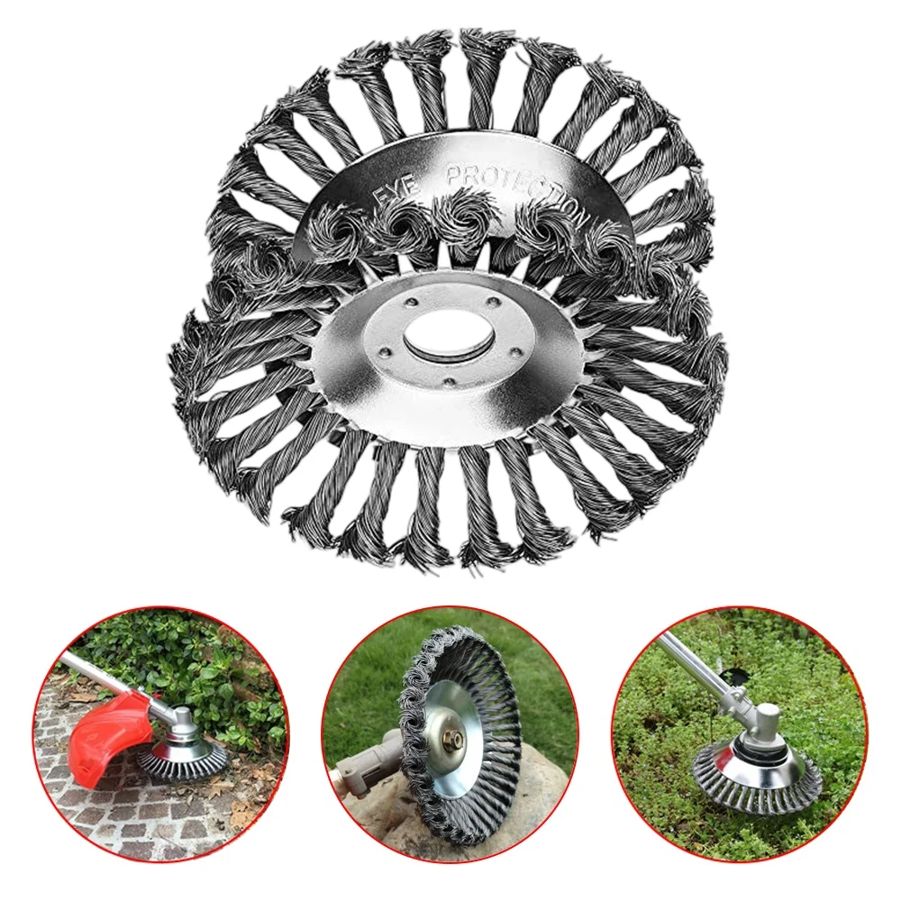 6/8 Inch For Sthil Gearbox Trimmer Head Steel Wired Brushcutter Rounded Edge Weed Grass Cutting Lawnmower Fixing Kit Garden Tool