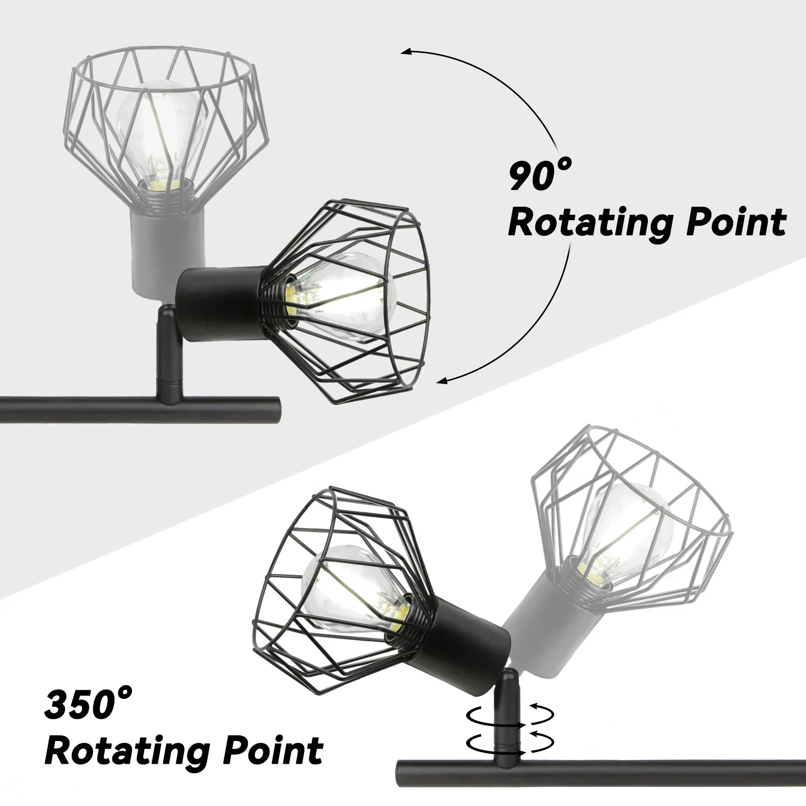 Элегантная лампа-подвеска с регулируемым углом 90-2/4 в 260 головок
