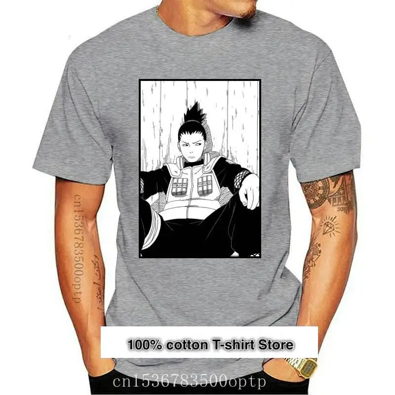 DMNTeestore-классическая камиза Shikamaru 2 для мужчин и женщин, camiseta negra, nueva