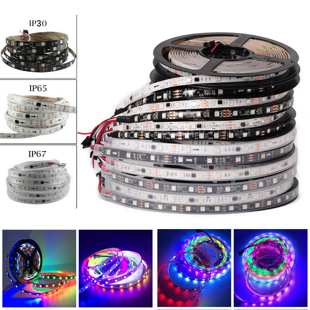 Светодиодная RGB лента WS2812B 5 в постоянного тока |