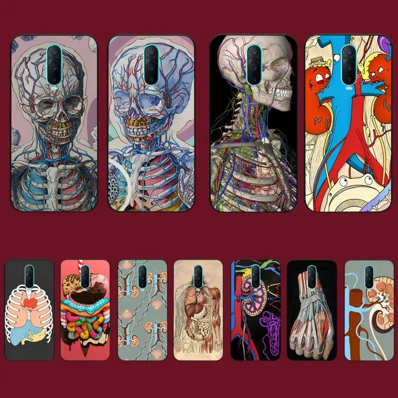 

Human Organs Brain Meridian Kidney Phone Case for Vivo Y91C Y11 17 19 17 67 81 Oppo A9 2020 Realme c3