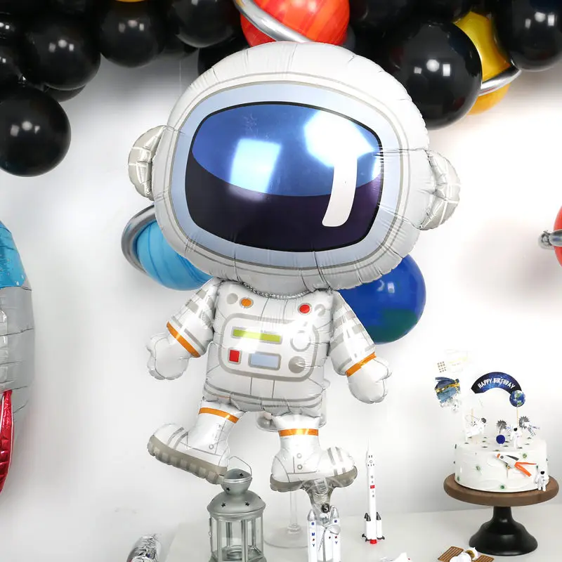 

Outer Space Party Astronaut Aluminum Foil Balloon Space Theme Party Boy Birthday Party Balloon Decoration Boy Kids Baloons Toys