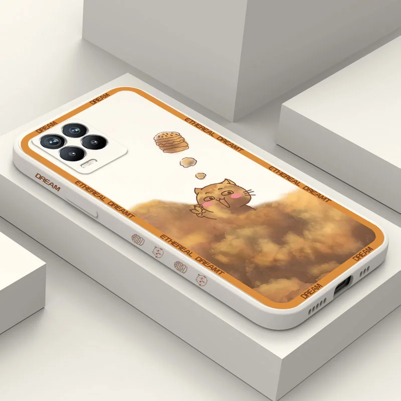 

Cute Rabbit Cat Phone Case For OPPO Realme 8 8i 7 7i 6i 6 Pro C12 C15 C25 C25S C21Y C20 C11 C1 F9 F9 F17 F19 F19 Pro Cover
