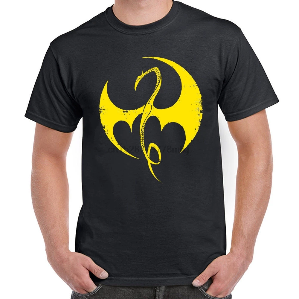 Новинка футболка с надписью The Iron Fist Дэнни Ранд дракон сила защитников ТВ-сериал