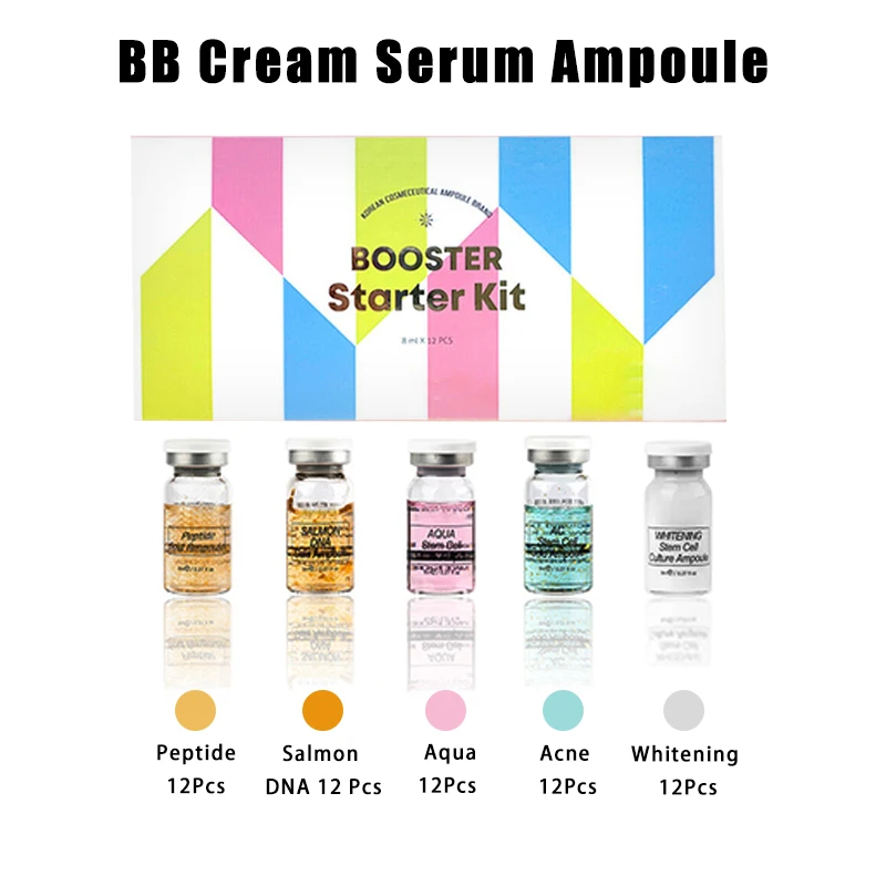 

BB Cream Serum Ampoule Meso Whitening Golden Serum Hyaluronic Acid Nicotinamide Moiturizing Korean Makeup Essence for Anti-aging