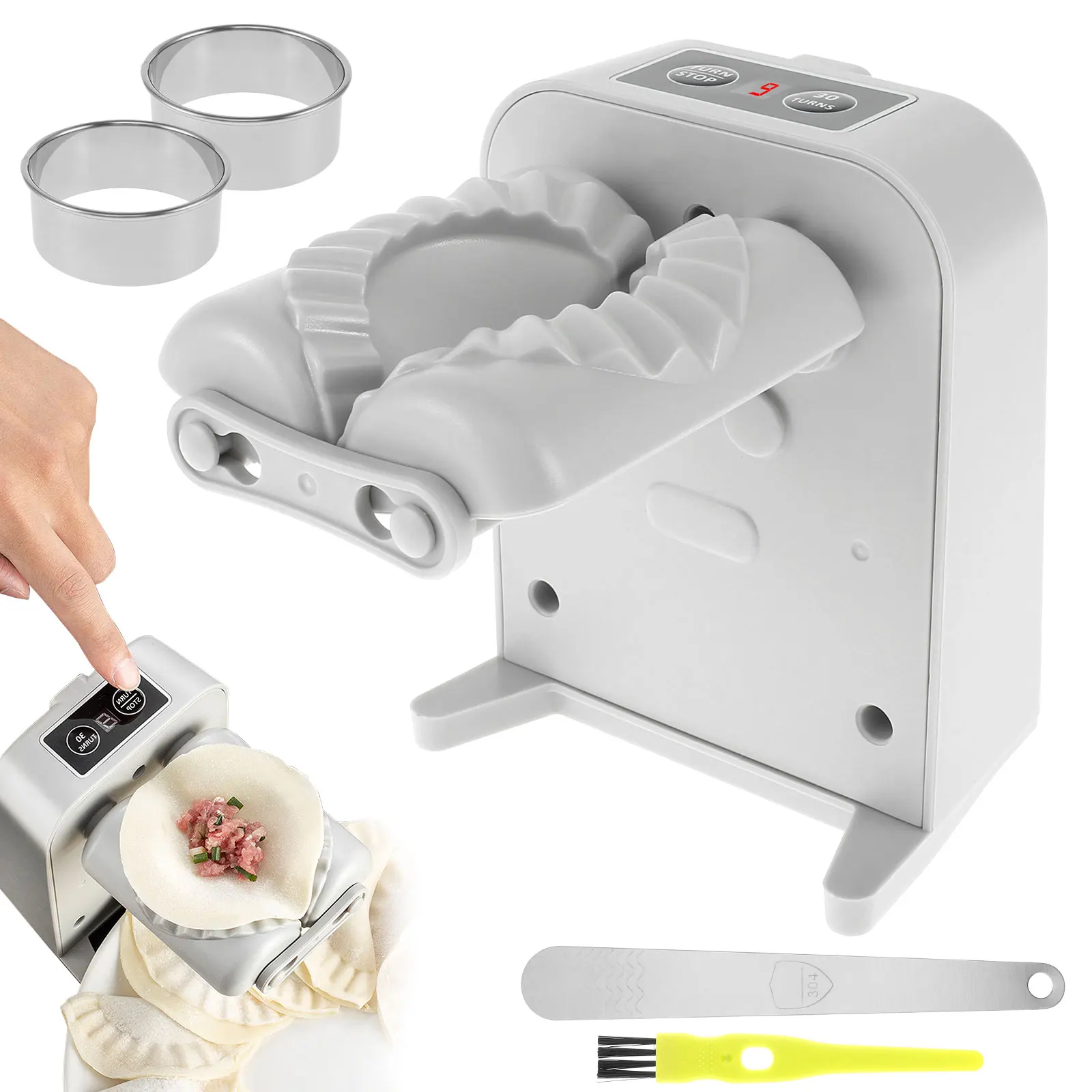 

6Pcs Dumpling Maker Machine 2 Mode Automatic Dumpling Maker Household Dumpling Maker Press Reusable Electric Dumpling Machine