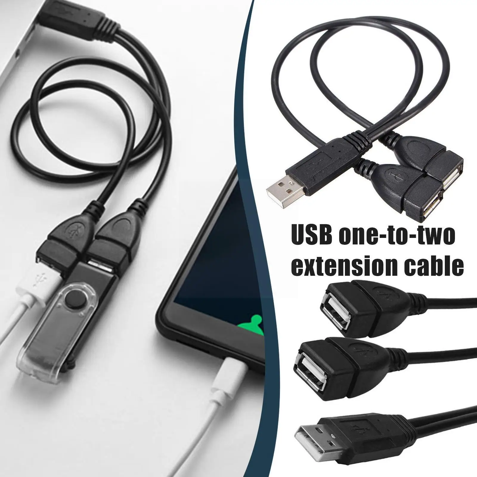 

Usb 2.0 Data Hub A 1 Male To 2 Dual Usb Female Power Y Usb Cord Charging Cable Adapter Extension Adapter Cable Power Splitt P5q4